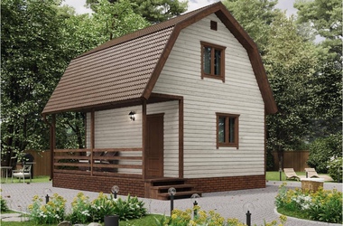 Дачный дом «Ива» ЛК 6х6